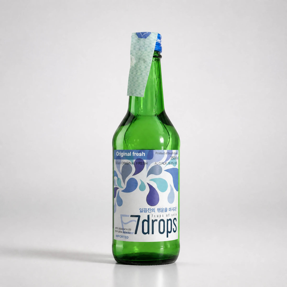 7drops Original Fresh Soju Classico 350ml — Mr. Zhu's Asian Snack Store