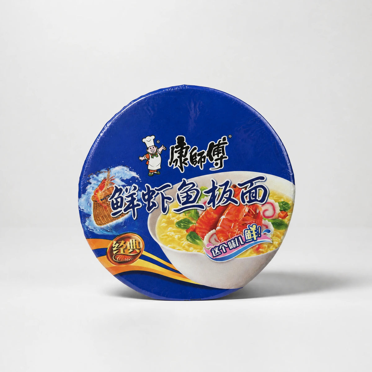 Kang Shi Fu Classic Shrimp Fish Flavor Instant Noodles Bowl 100g — Mr. Zhu's Asian Snack Store