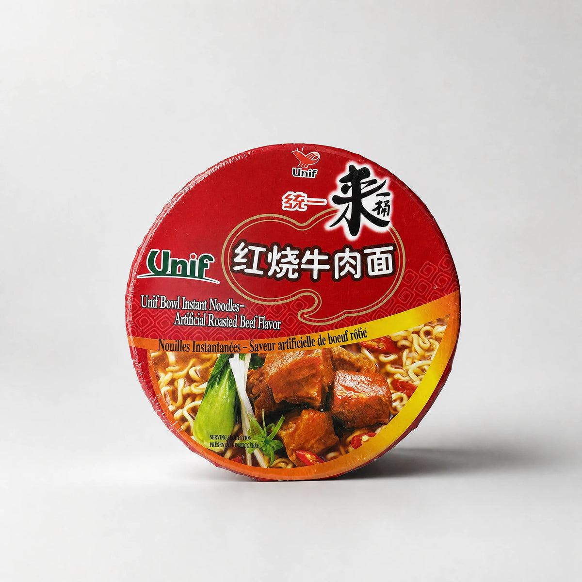 Unif Artificial Roasted Beef Flavor Instant Noodles Bowl 103g — Mr. Zhu's Asian Snack Store