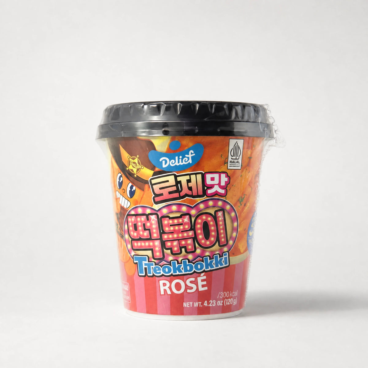 Delief Tteokbokki Istantanei alla Salsa Rosé 120g — Mr. Zhu's Asian Snack Store