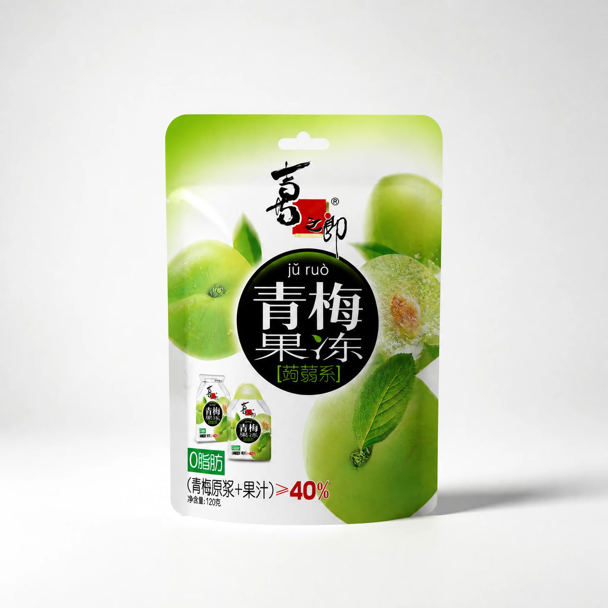 Ju Ruo Gelatina di Konjac alla Prugna Verde 120g — Mr. Zhu's Asian Snack Store