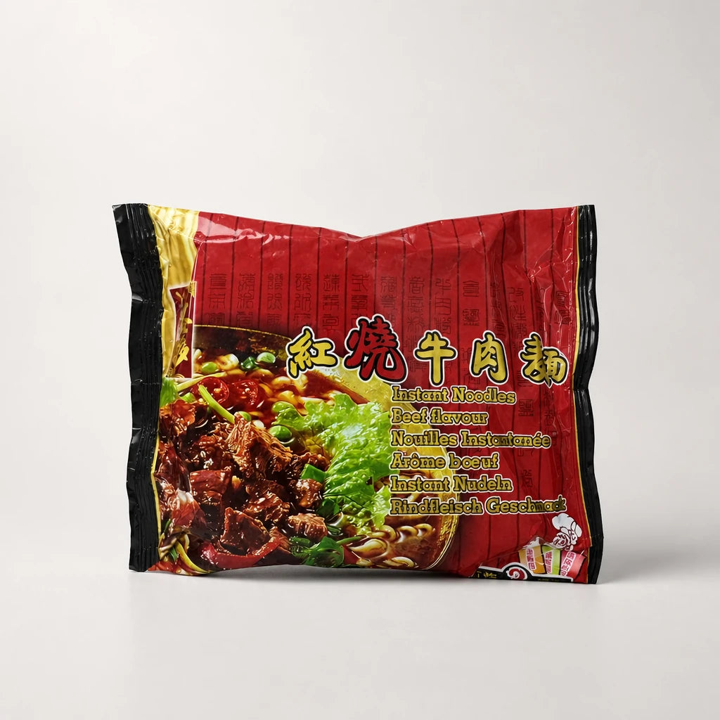 Master Kong Instant Noodles Beef Flavour 100 g — Mr. Zhu's Asian Snack Store.