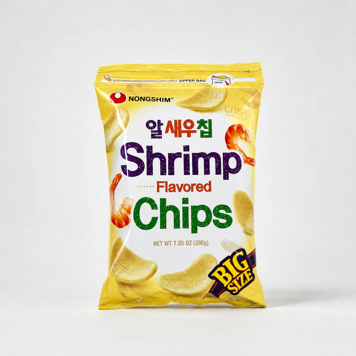 Nongshim Patatine Shrimp Flavored Chips Big Size 200g ” Mr. Zhu's Asian Snack Store.