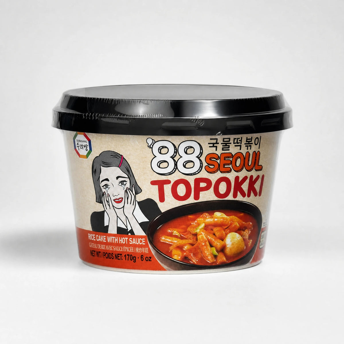 Surasang 88 Seoul Topokki Istantanei Piccanti 170g — Mr. Zhu's Asian Snack Store