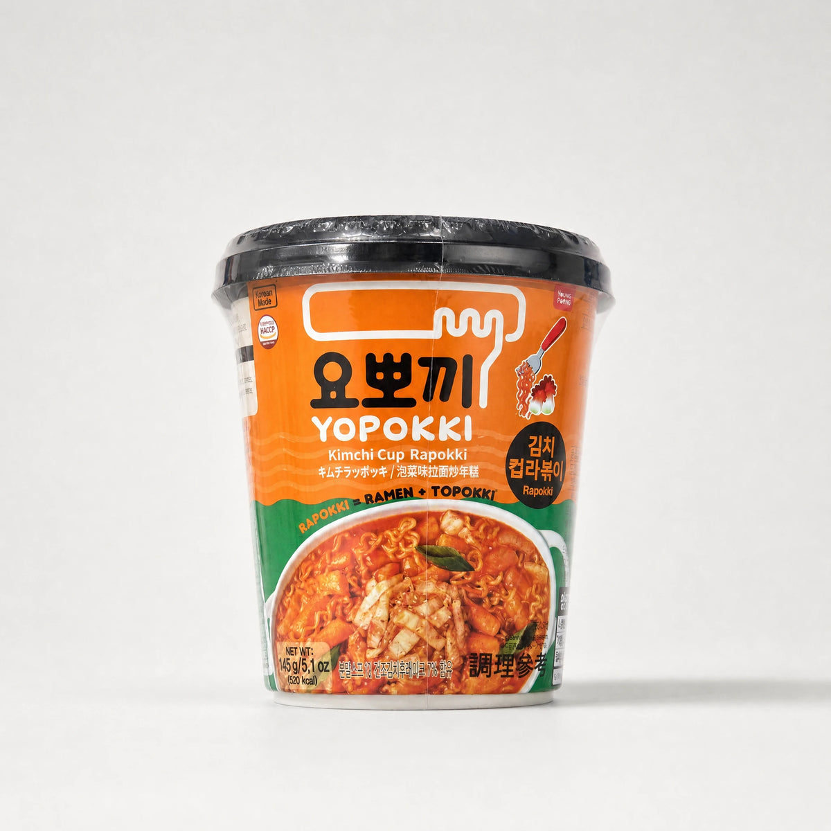 Yopokki Kimchi Rapokki Istantanei 145g — Mr. Zhu's Asian Snack Store