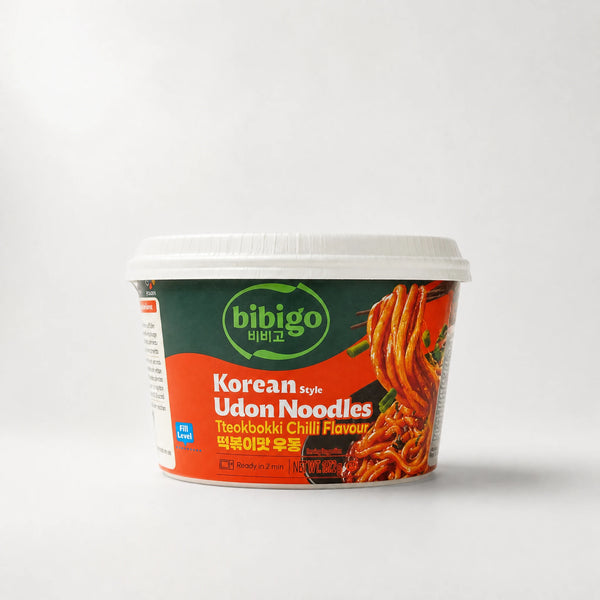 Bibigo Korean Style Udon Noodles Tteokbokki Chilli Flavour 167.2g