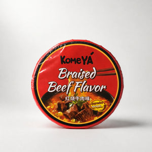 KomeYa Braised Beef Flavor Instant Noodles Bowl 110g — Mr. Zhu's Asian Snack Store