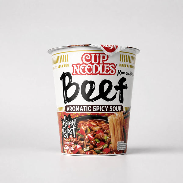 Nissin Cup Noodles Beef Aromatic Spicy Soup 63g