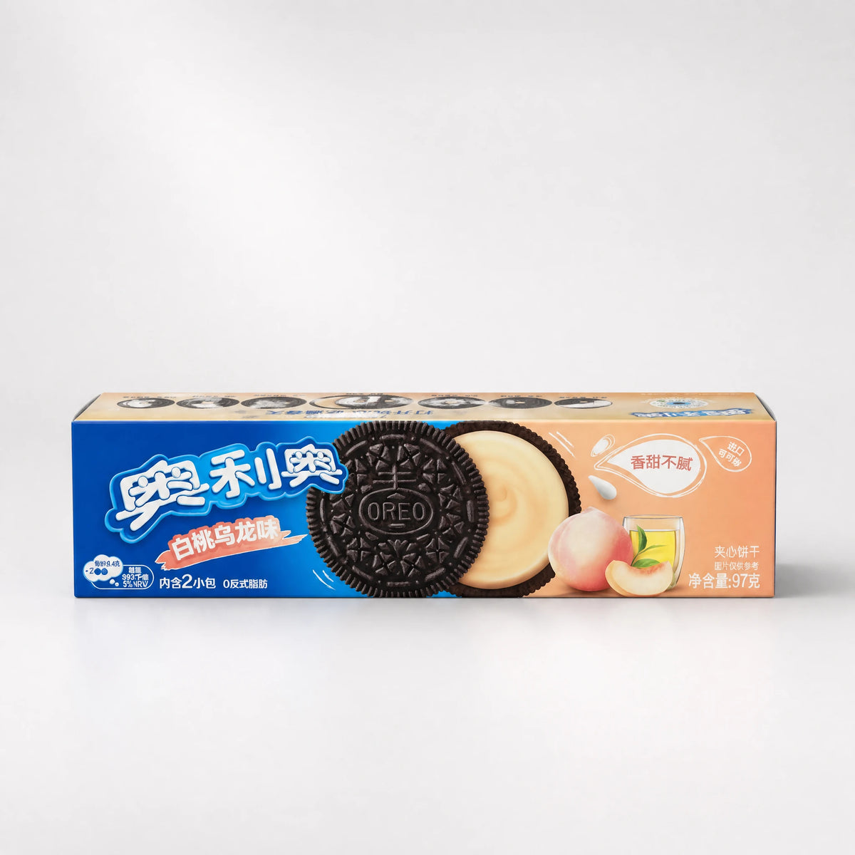 Oreo Biscotti Sandwich Pesca Oolong 97g — Mr. Zhu's Asian Snack Store.