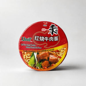 Unif Artificial Roasted Beef Flavor Instant Noodles Bowl 103g — Mr. Zhu's Asian Snack Store