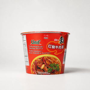 Unif Artificial Spicy Beef Flavor Instant Noodles Bowl 103g
