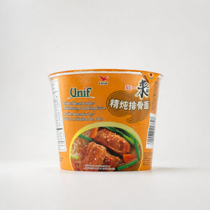 Unif Artificial Stewed Pork Chop Flavor Instant Noodles Bowl 103g