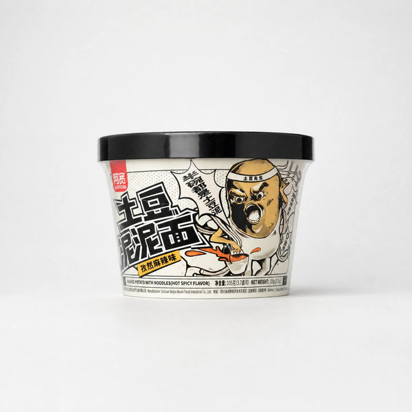 Baijia Akuan Mashed Potato with Noodles Hot Spicy Flavor 105g