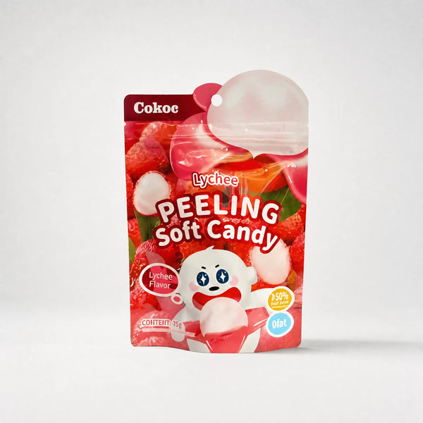 Cokoc Peeling Soft Candy Litchi 75g
