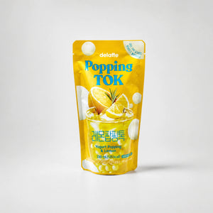 delaffe Popping TOK Yogurt Popping & Lemon 230ml — Mr. Zhu's Asian Snack Store.