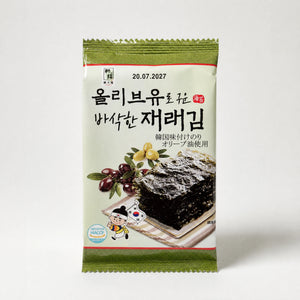 Hanbit Alghe Nori Snack Croccanti all'Olio di Oliva 4g — Mr. Zhu's Asian Snack Store