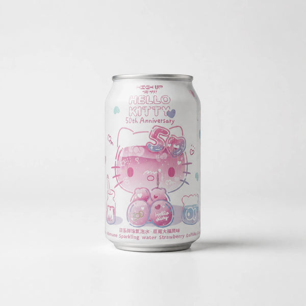 High Up Hello Kitty 50th Anniversary Ramune Sparkling Water Strawberry Daifuku 330ml