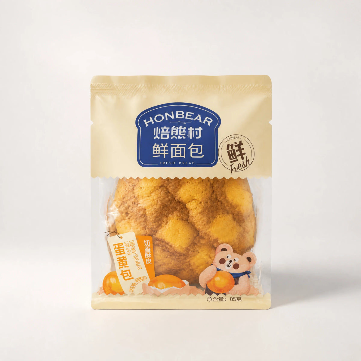 Honbear Pane al Tuorlo d'Uovo 85g — Mr. Zhu's Asian Snack Store