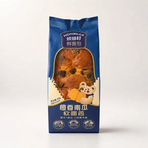 Honbear Pane Morbido alla Zucca e Uvetta 85g — Mr. Zhu's Asian Snack Store
