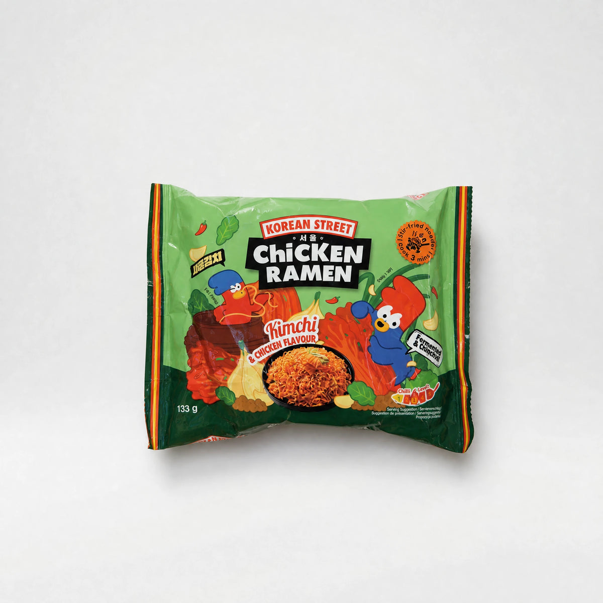 Korean Street Chicken Ramen Kimchi 133g — Mr. Zhu's Asian Snack Store.