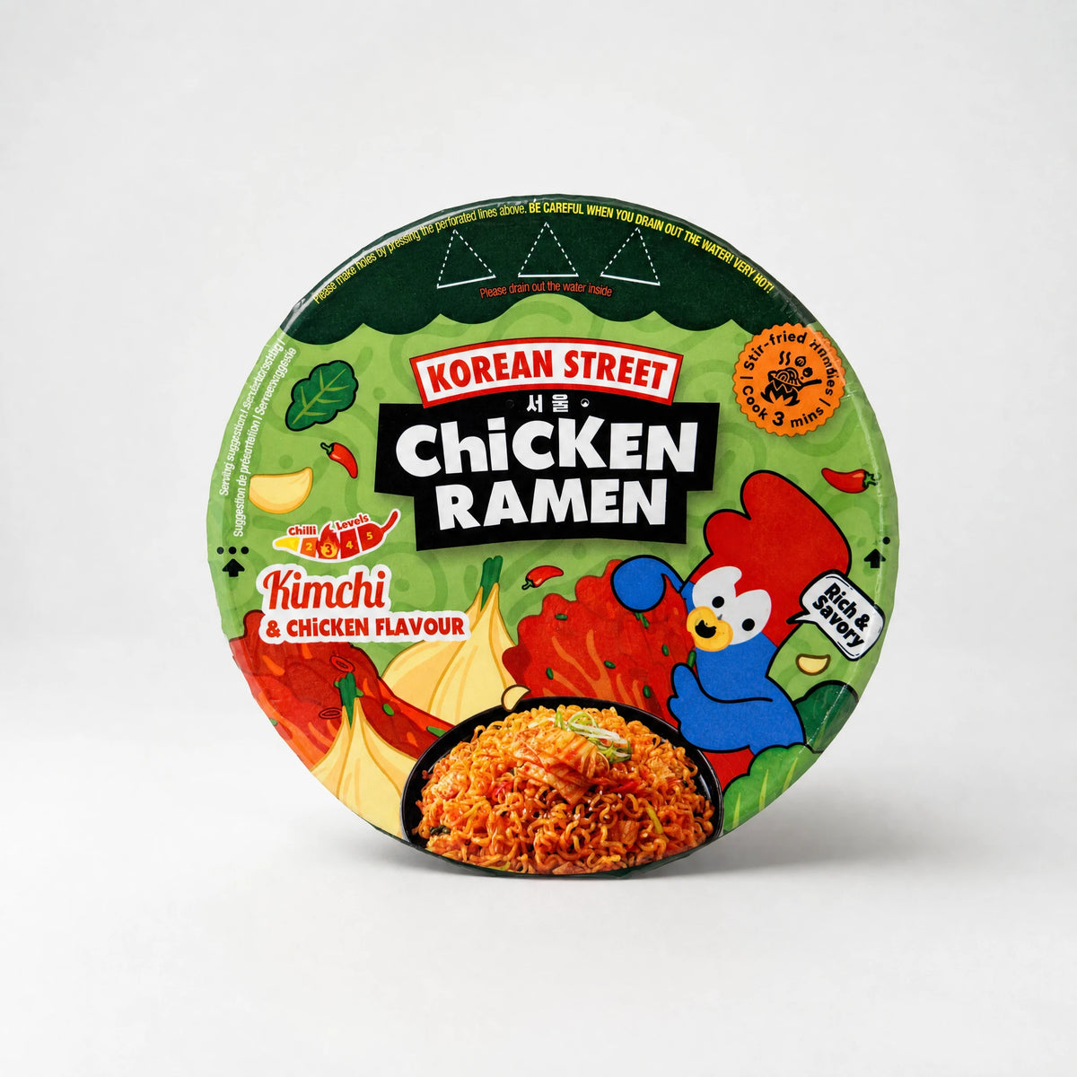 Korean Street Chicken Ramen Kimchi 105g — Mr. Zhu's Asian Snack Store
