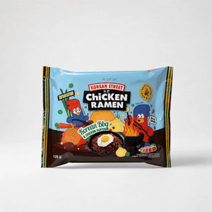 Korean Street Chicken Ramen Korean BBQ 128g — Mr. Zhu's Asian Snack Store.