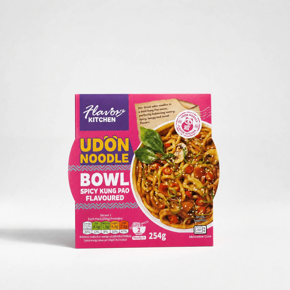 Flavor Kitchen Udon Noodle Bowl Spicy Kung Pao Flavoured 254g — Mr. Zhu's Asian Snack Store.