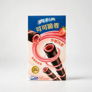Oreo Chocolate Wafer Rolls Strawberry Cream 50g — Mr. Zhu's Asian Snack Store