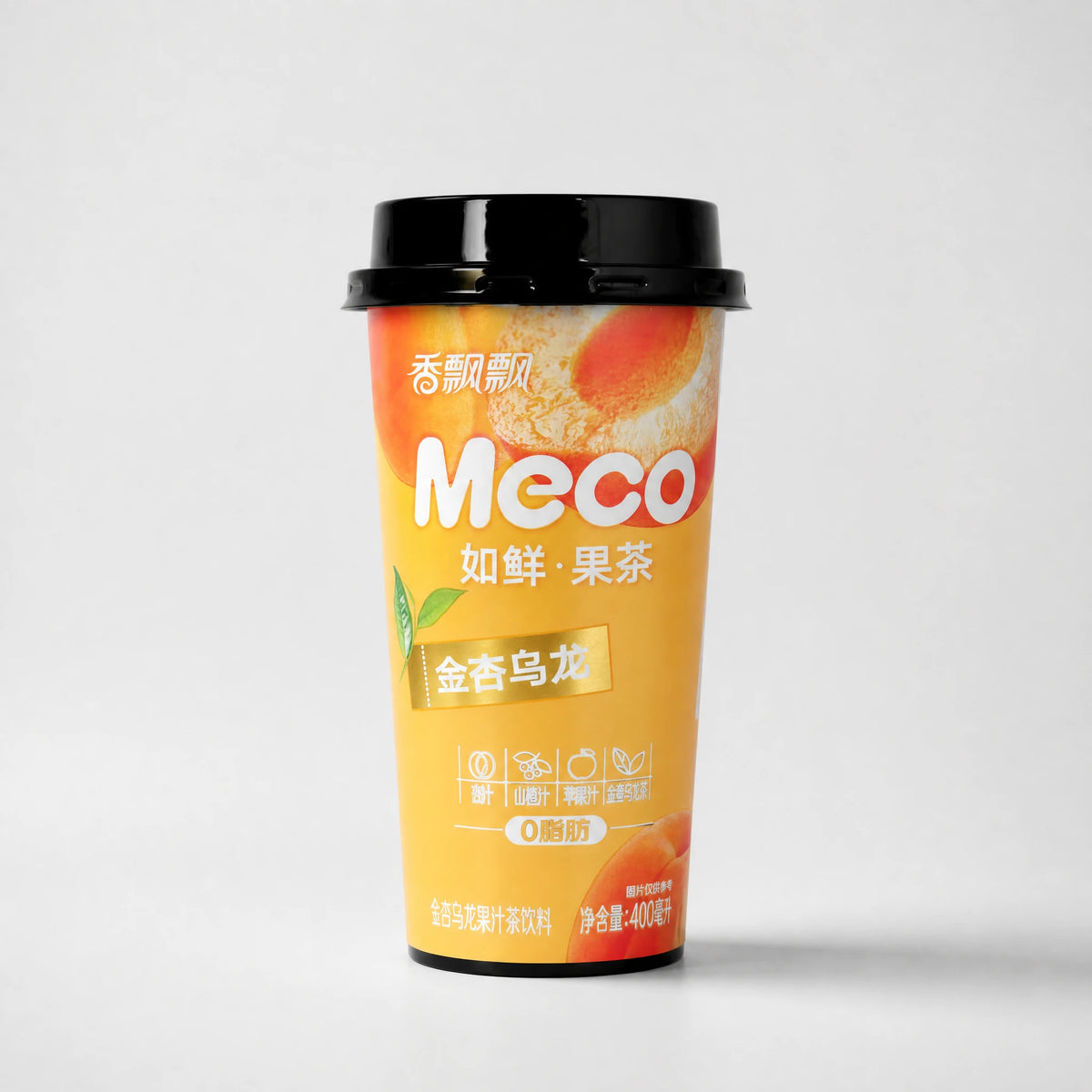 Xiangpiaopiaio Meco Tè alla Frutta Albicocca d'Oro e Oolong 400ml — Mr. Zhu's Asian Snack Store.