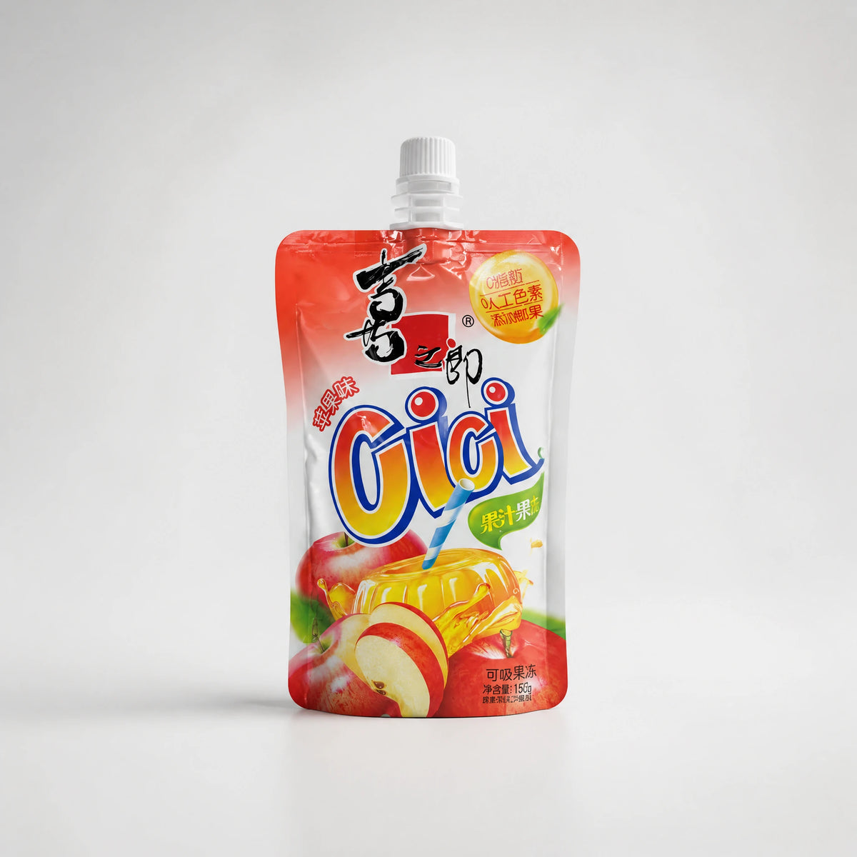 Stronger Cici Bevanda alla Gelatina di Frutta Gusto Mela 150g — Mr. Zhu's Asian Snack Store.