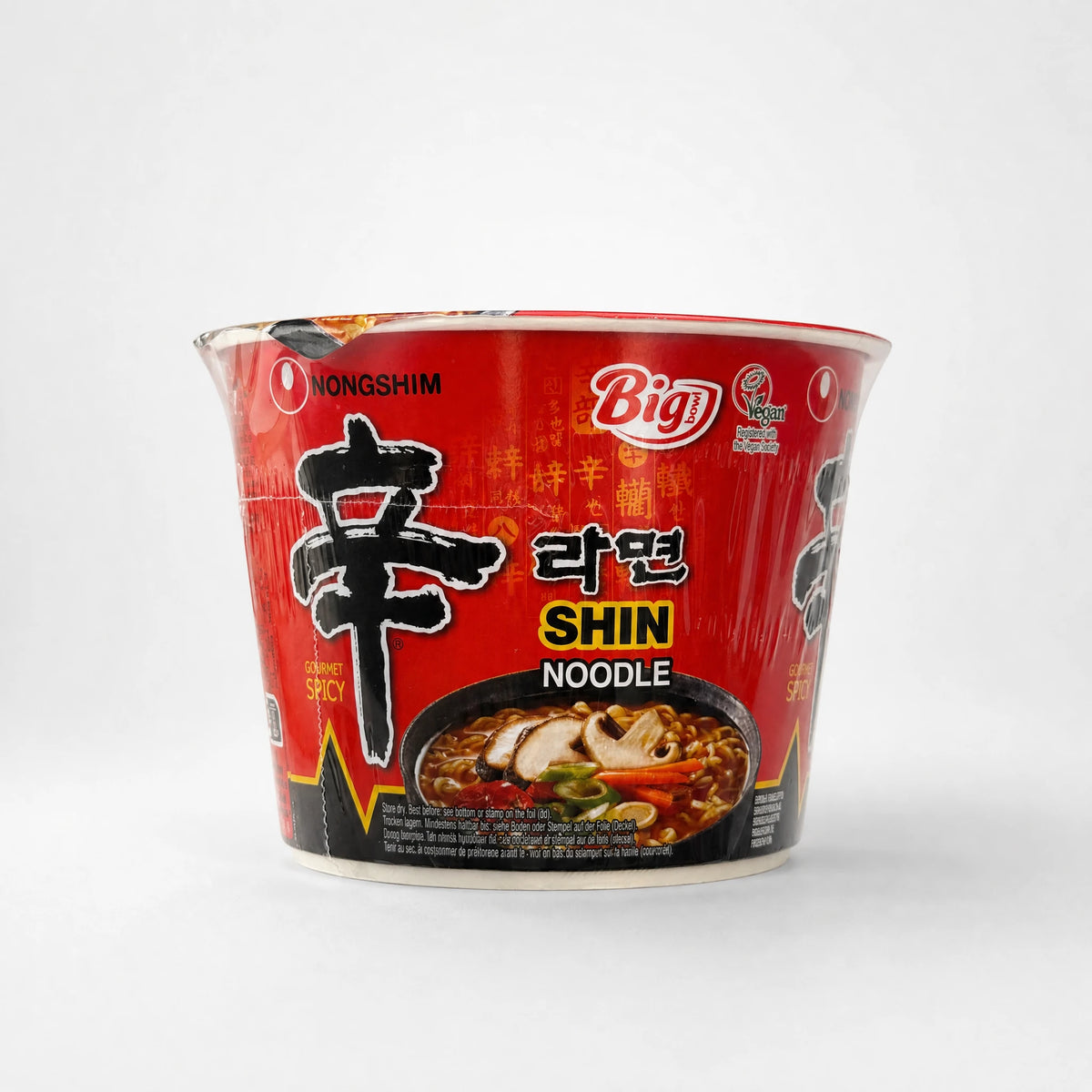 Nongshim Big Bowl Shin Noodle Soup Gourmet Spicy 114g — Mr. Zhu's Asian Snack Store