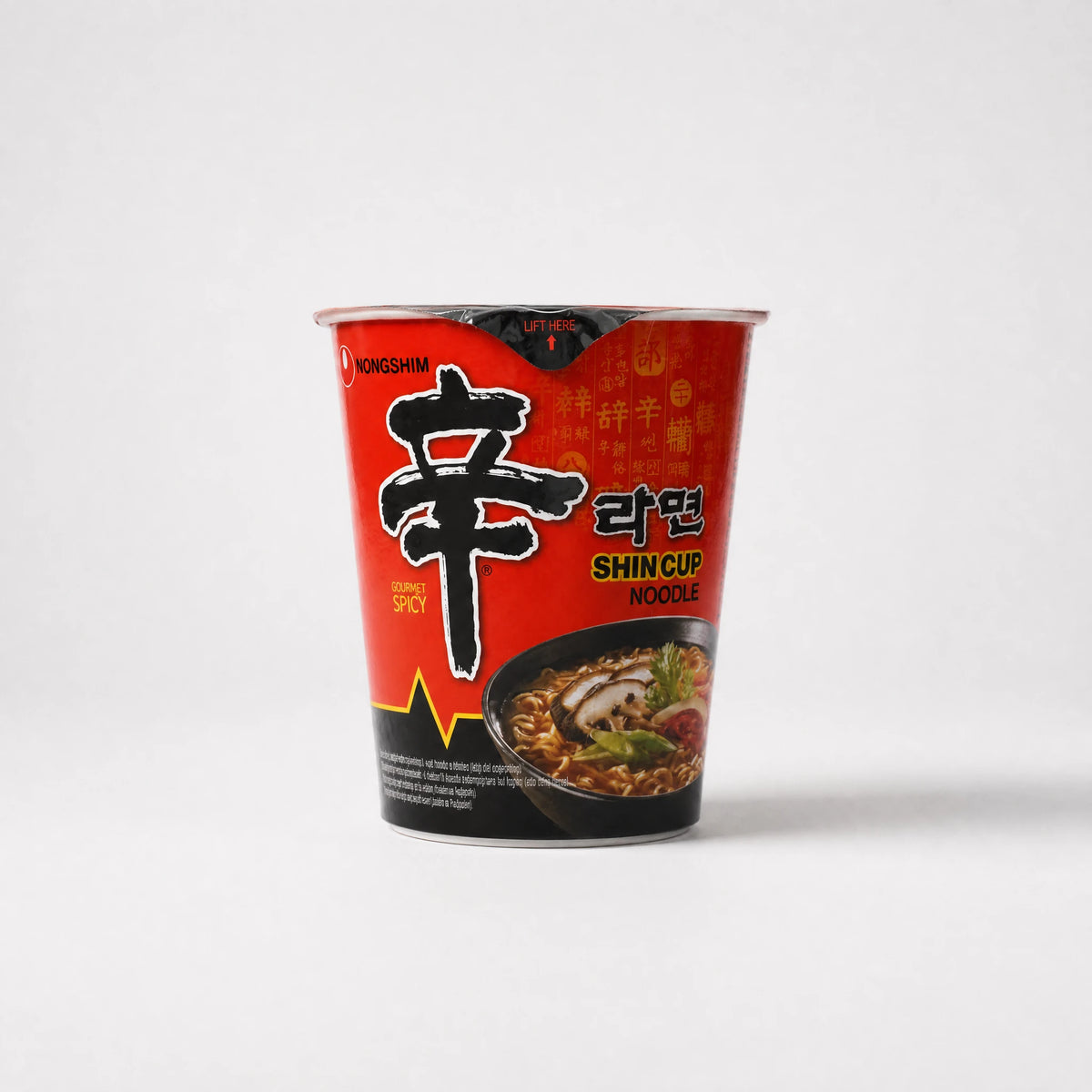 Nongshim Shin Cup Noodle Soup Gourmet Spicy 68g — Mr. Zhu's Asian Snack Store