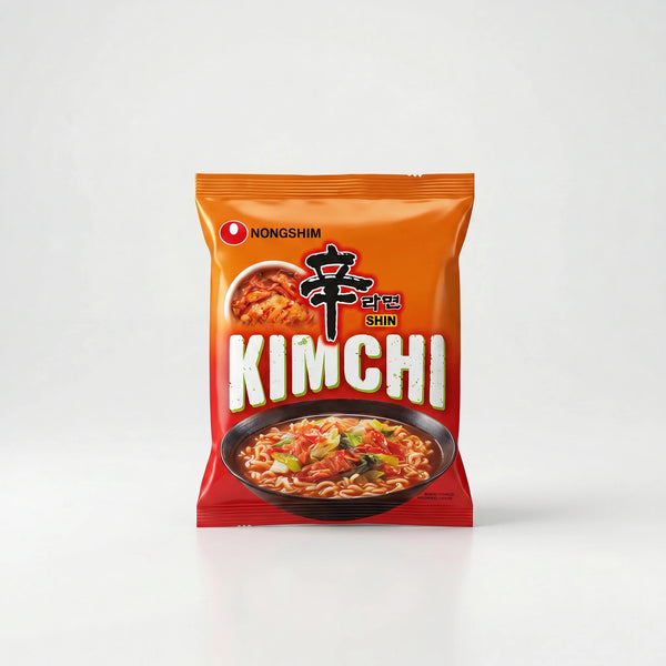 Nongshim Shin Kimchi Ramyun — Ramen Coreano al Kimchi Fermentato 120g