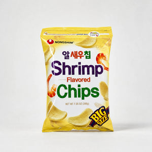 Nongshim Patatine Shrimp Flavored Chips Big Size 200g   ” Mr. Zhu's Asian Snack Store.