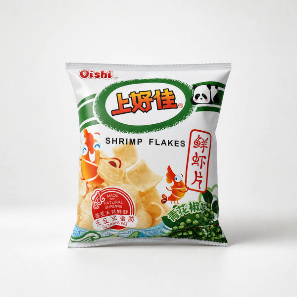 Oishi Shrimp Flakes Pepe di Sichuan e Peperoncino 40g