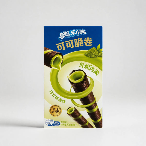 Oreo Chocolate Wafer Rolls Matcha Cream 50g