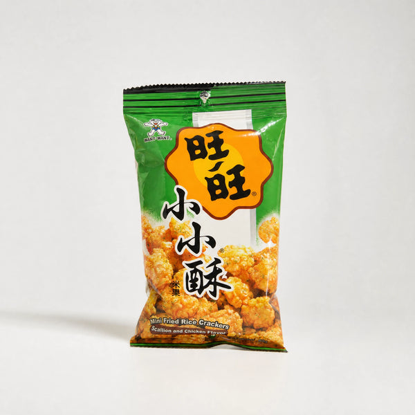 Want Want Mini Fried Rice Crackers Scallion and Chicken Flavor 60g