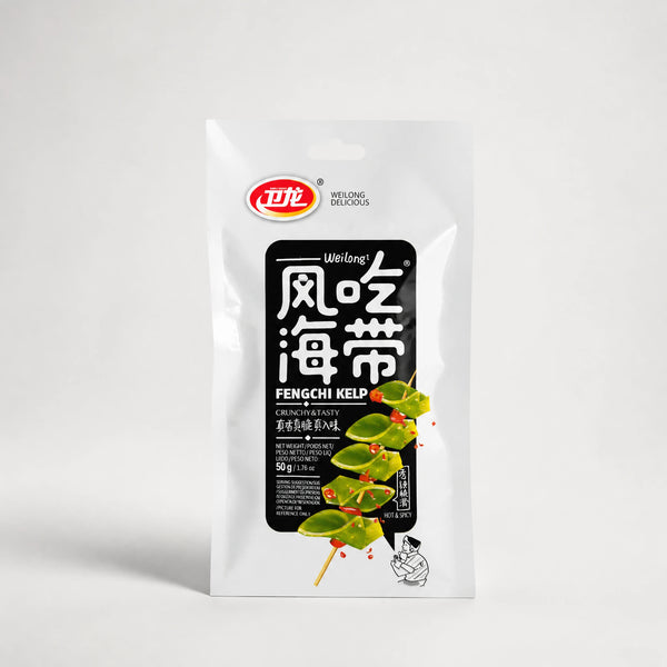 Weilong Fengchi Kelp Snack di Alga Piccante 50g