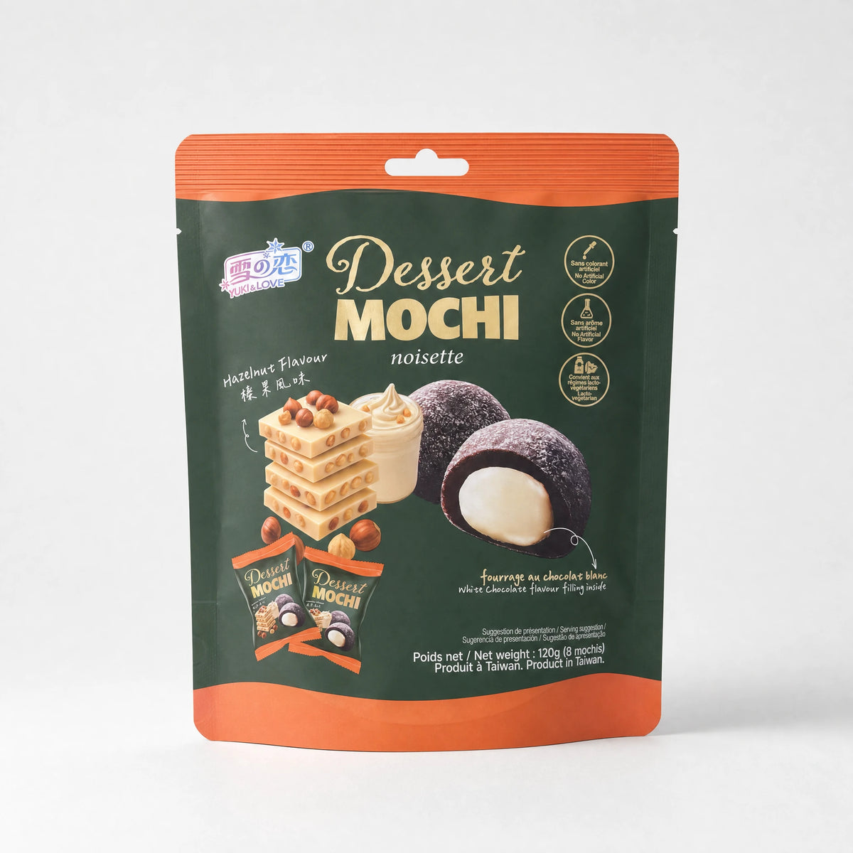 Yuki & Love Dessert Mochi alla Nocciola 120g — Mr. Zhu's Asian Snack Store