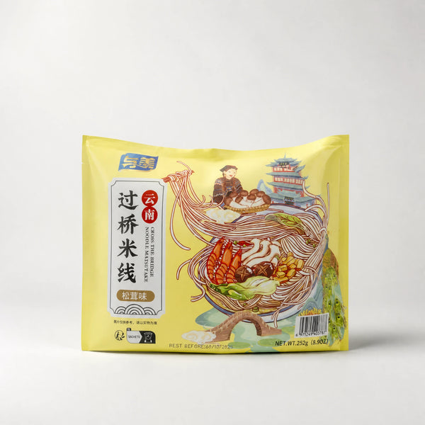 Yumei Cross-The-Bridge Matsutake — Spaghetti di Riso Yunnan ai Funghi 252g